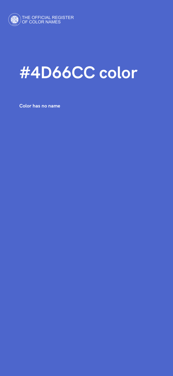 #4D66CC color image