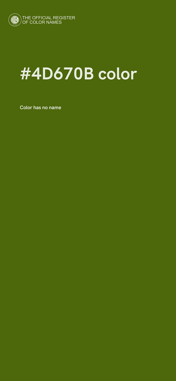 #4D670B color image