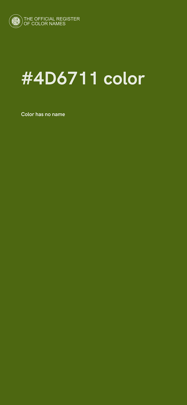 #4D6711 color image