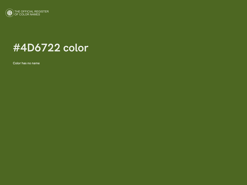 #4D6722 color image