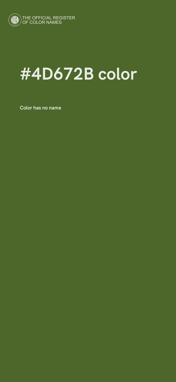 #4D672B color image