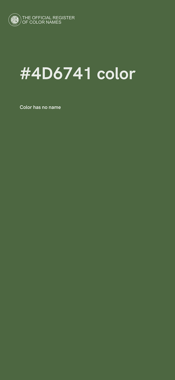 #4D6741 color image