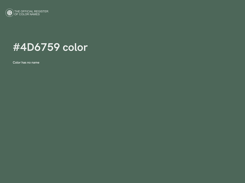 #4D6759 color image