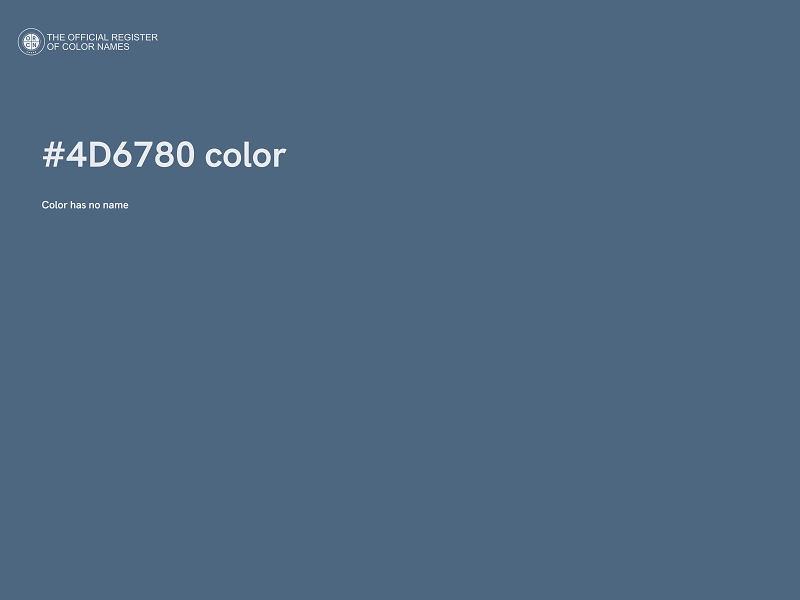 #4D6780 color image