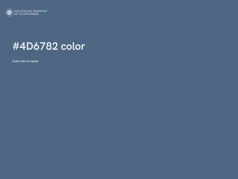#4D6782 color image