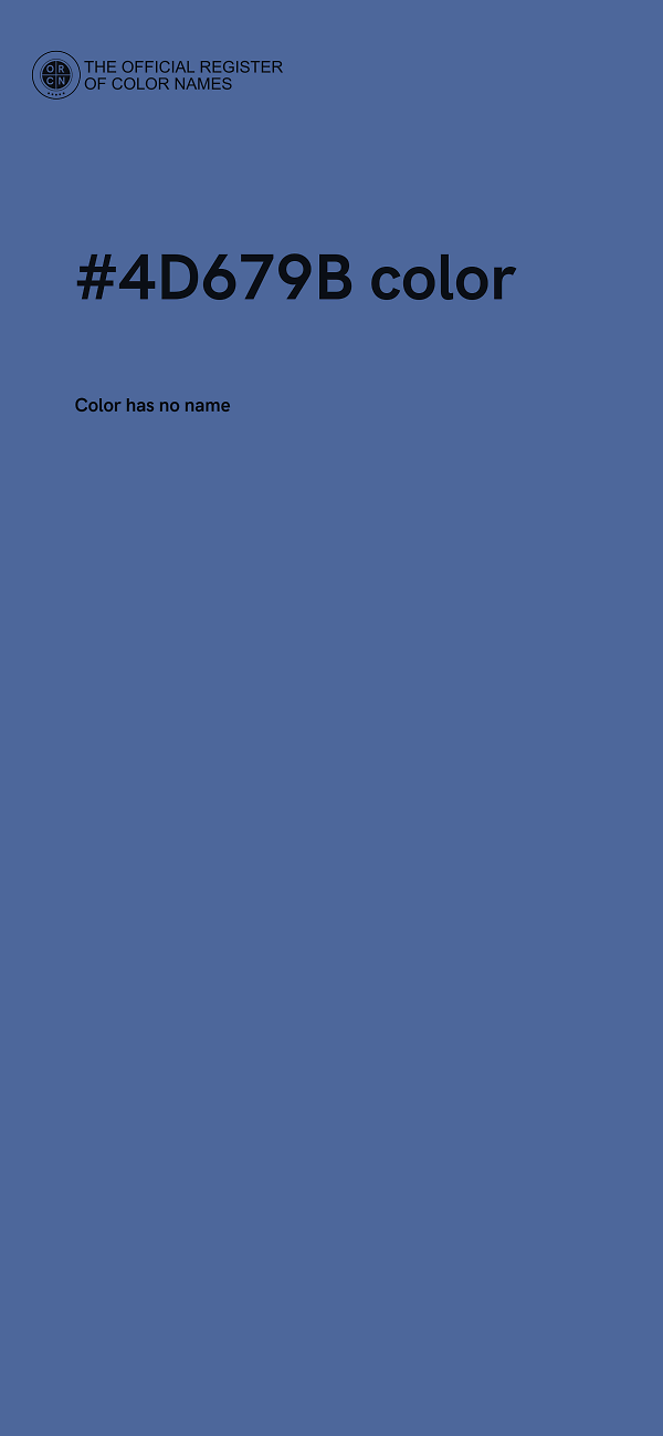 #4D679B color image
