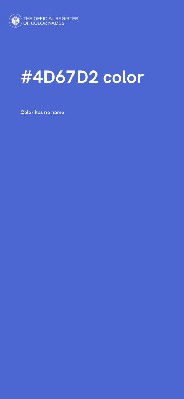 #4D67D2 color image