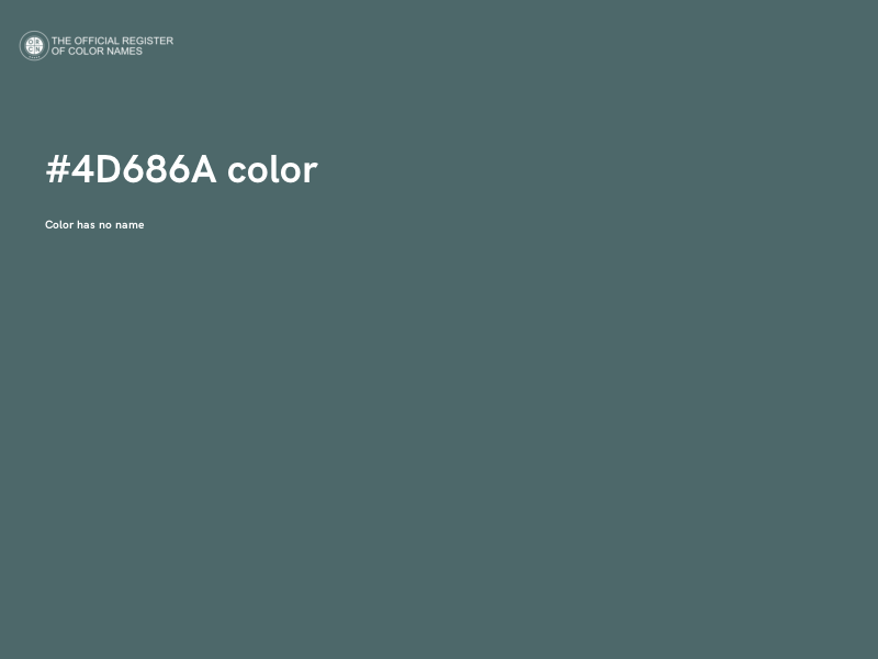 #4D686A color image