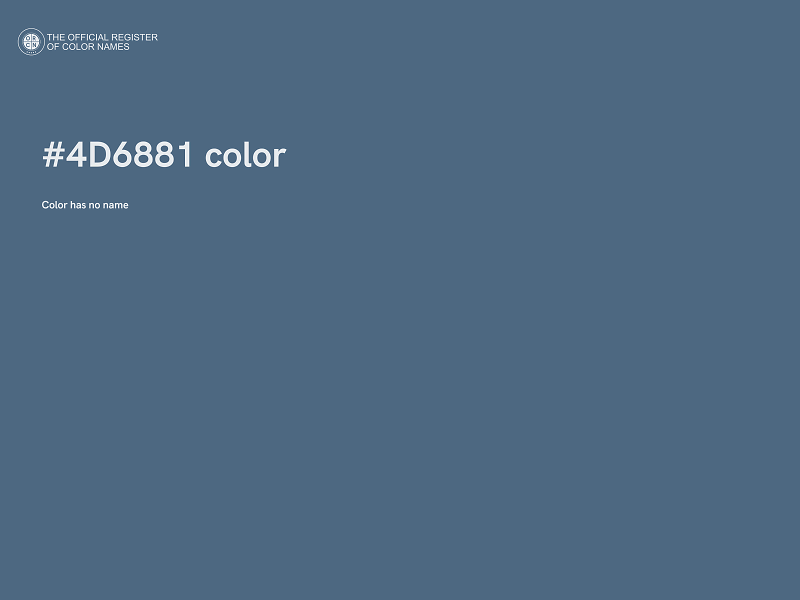 #4D6881 color image