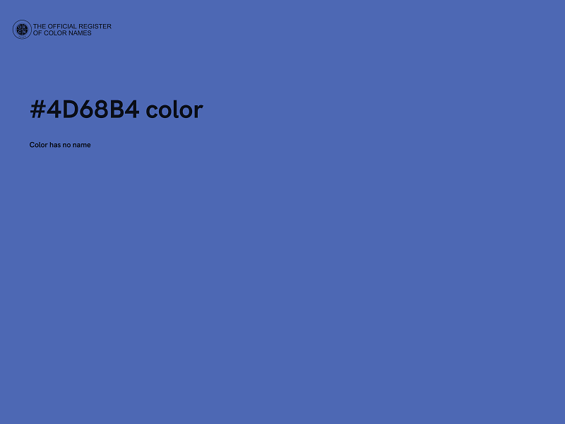 #4D68B4 color image