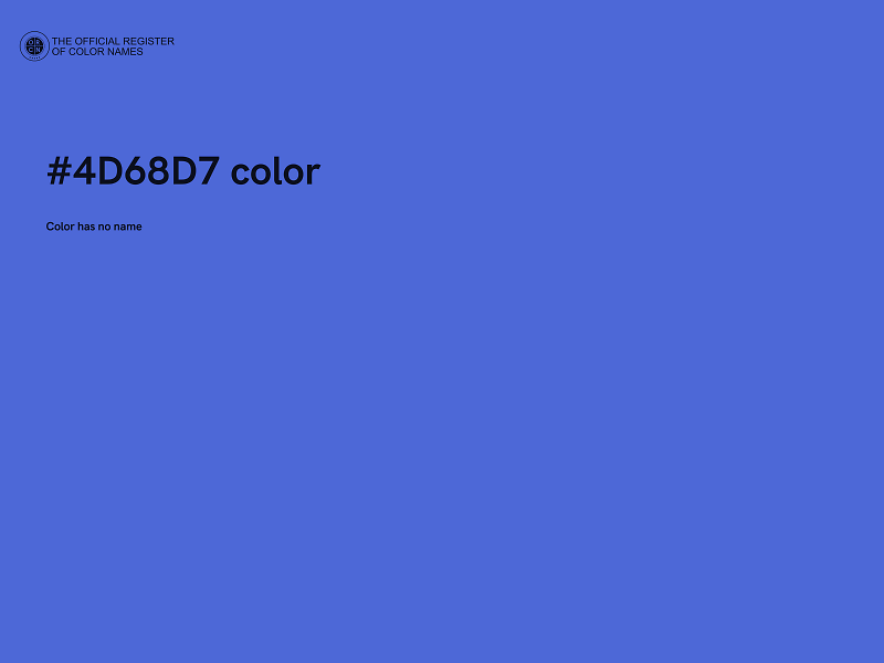 #4D68D7 color image
