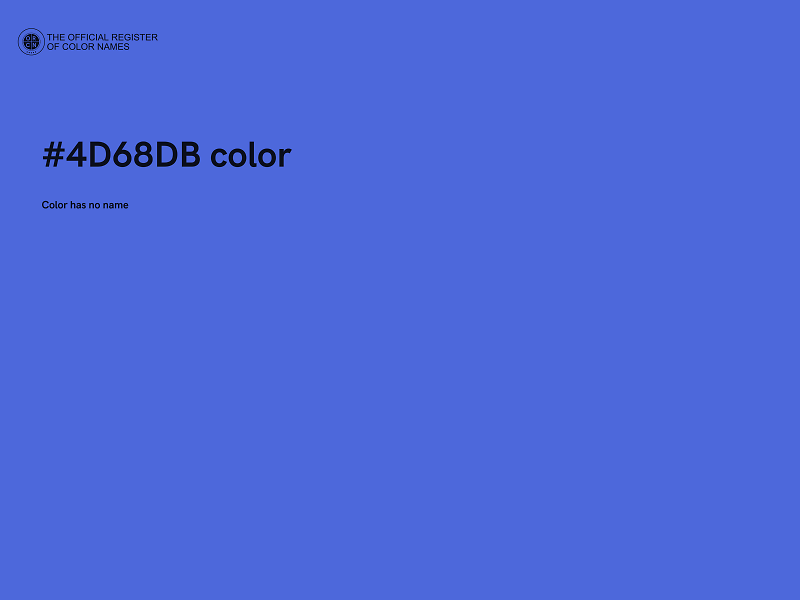 #4D68DB color image
