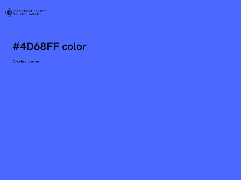 #4D68FF color image