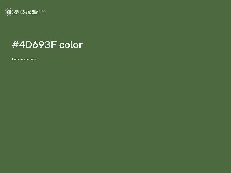 #4D693F color image