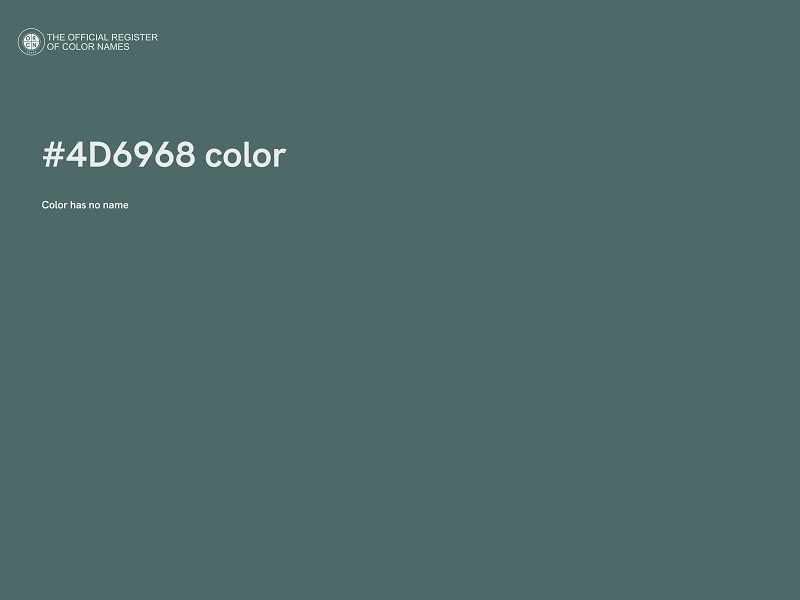 #4D6968 color image