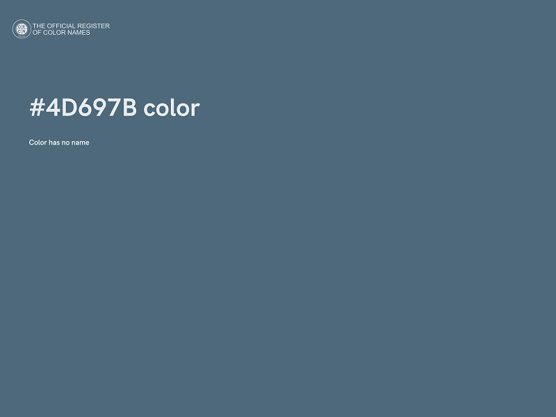 #4D697B color image