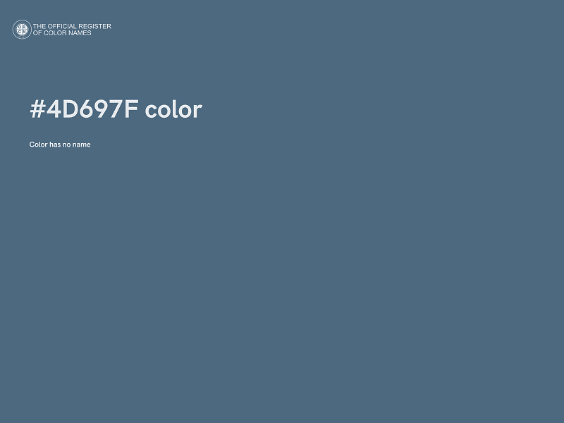 #4D697F color image