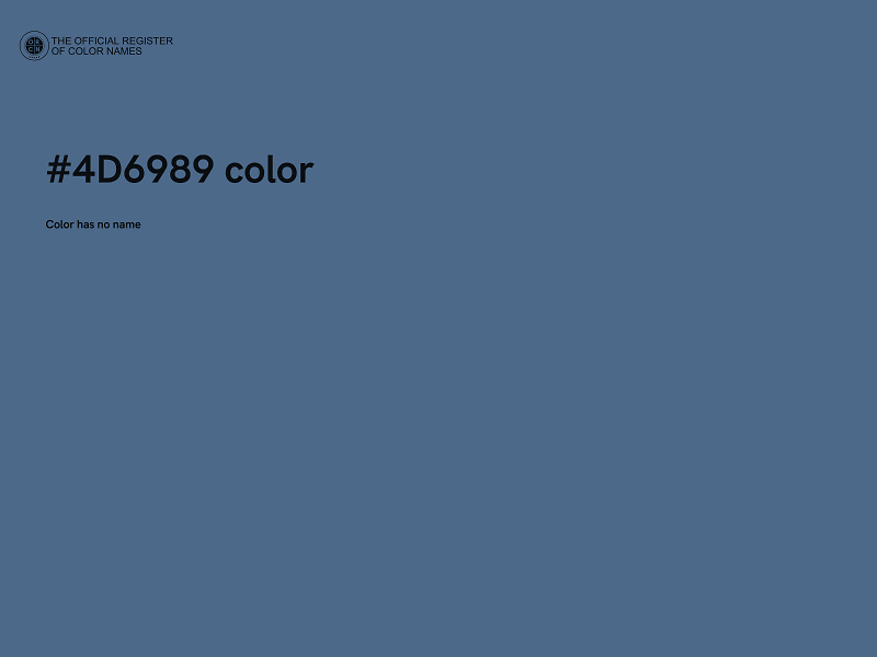 #4D6989 color image