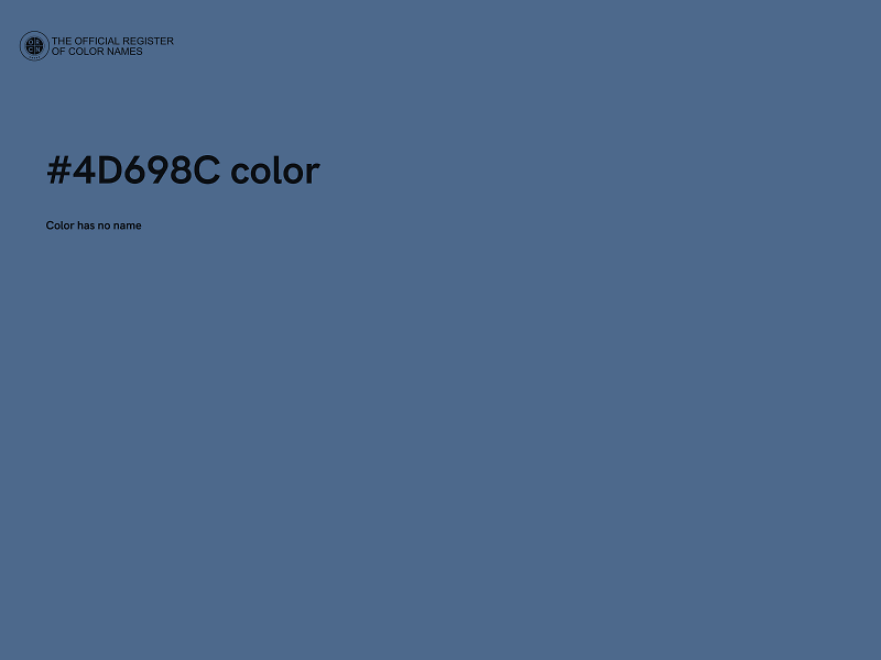 #4D698C color image