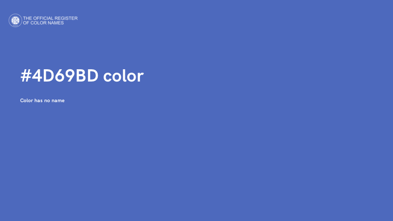#4D69BD color image