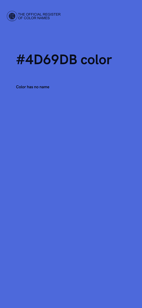 #4D69DB color image