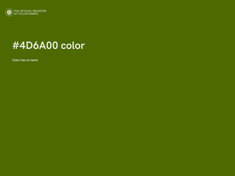 #4D6A00 color image