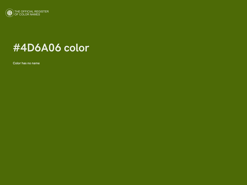 #4D6A06 color image