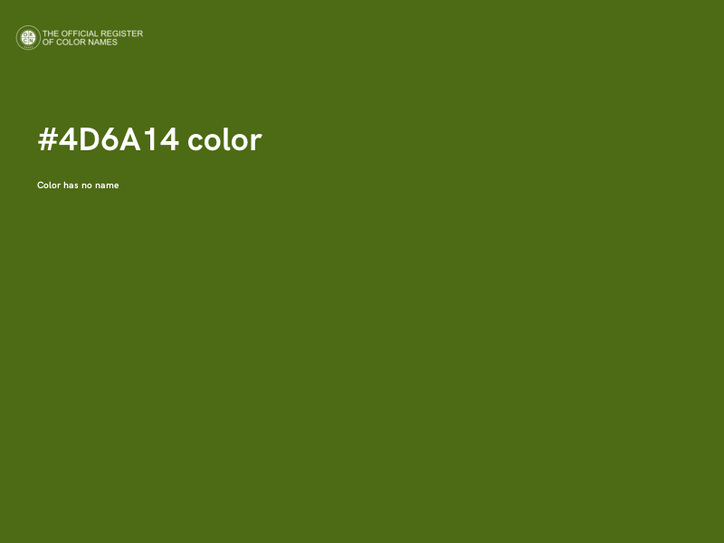 #4D6A14 color image