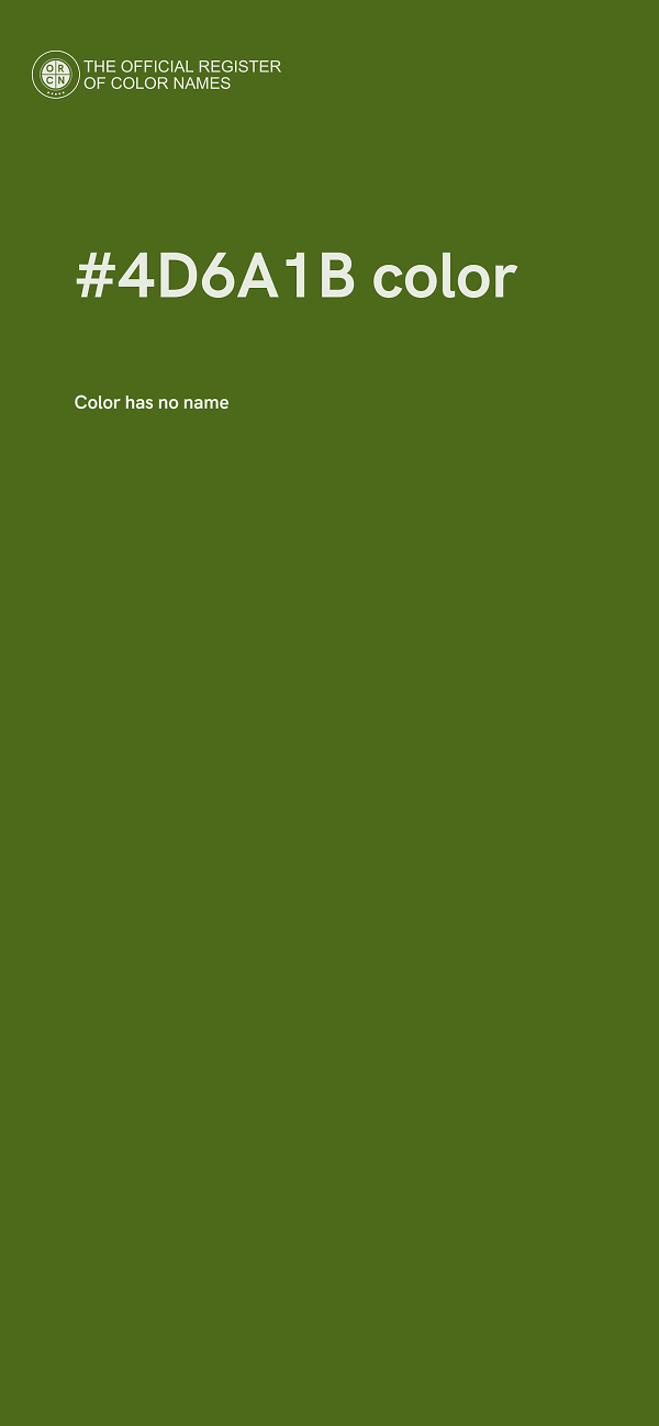 #4D6A1B color image