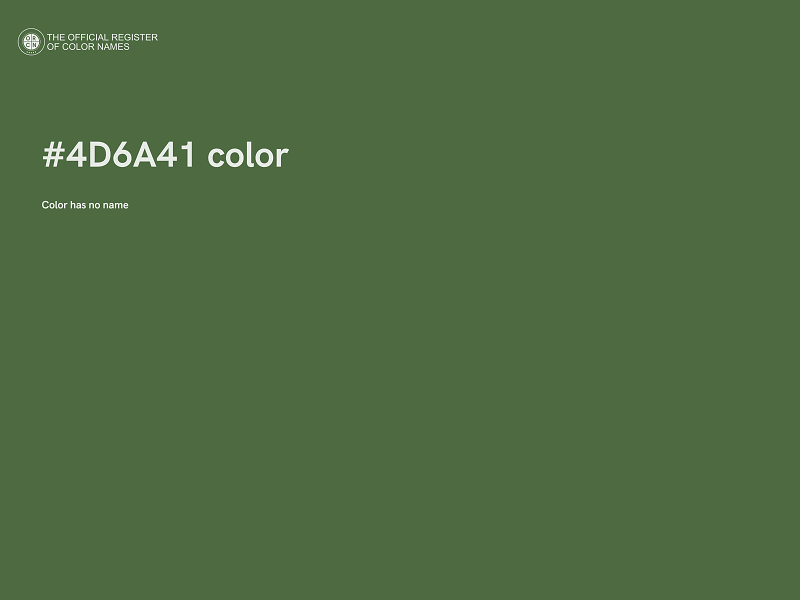 #4D6A41 color image