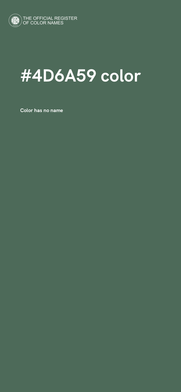 #4D6A59 color image