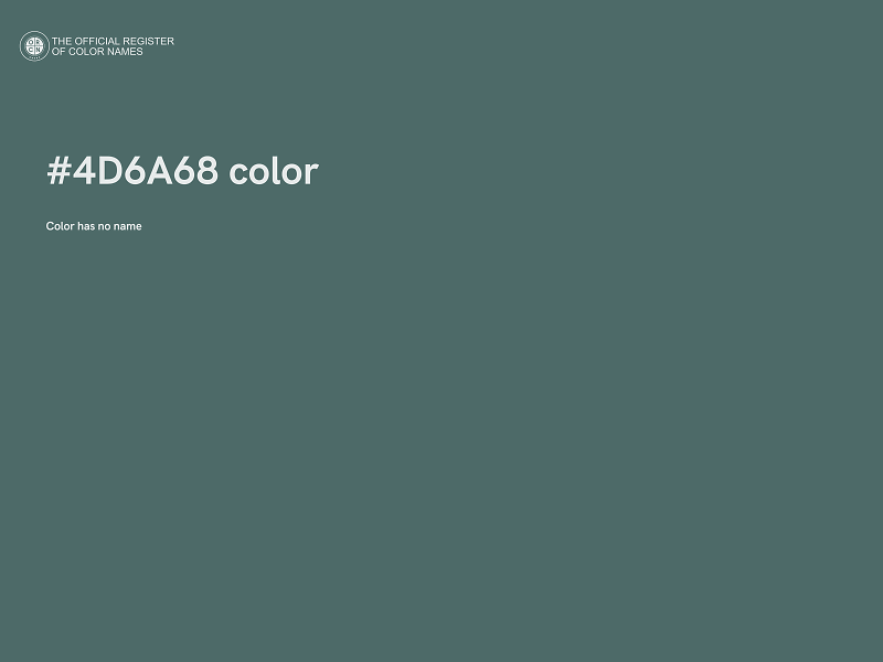 #4D6A68 color image