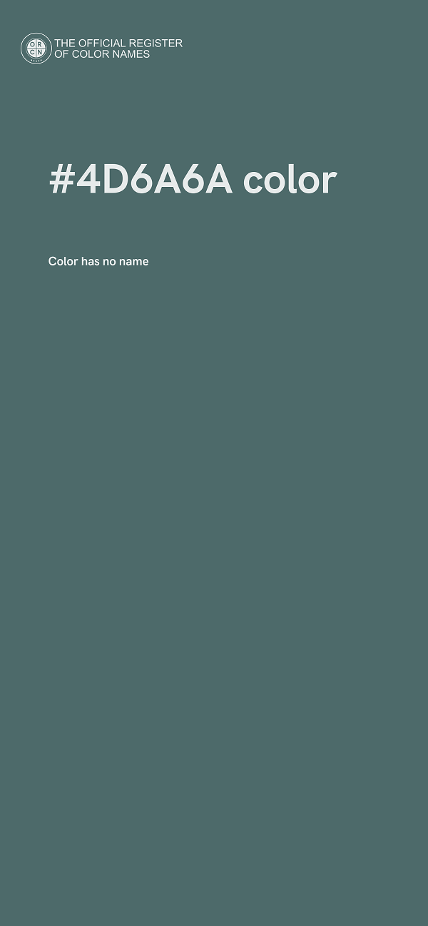#4D6A6A color image