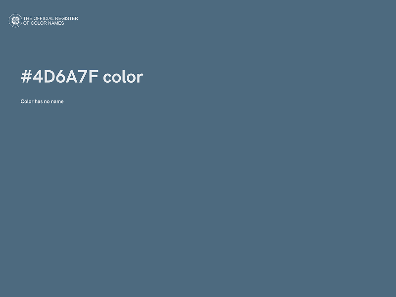 #4D6A7F color image