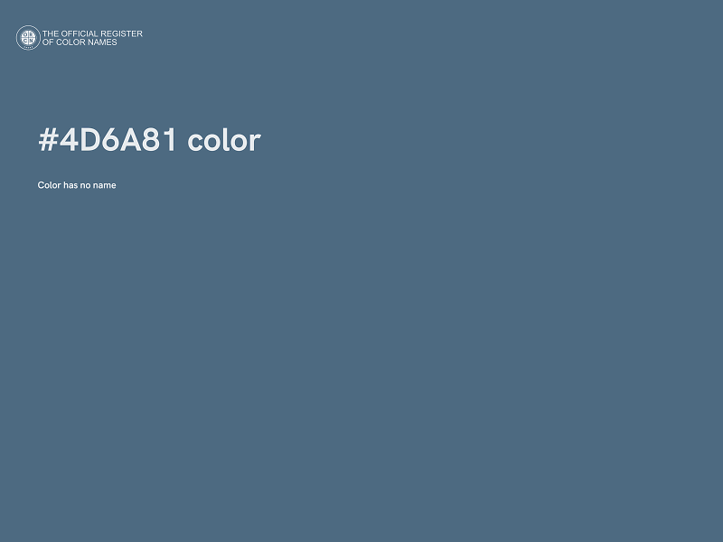 #4D6A81 color image