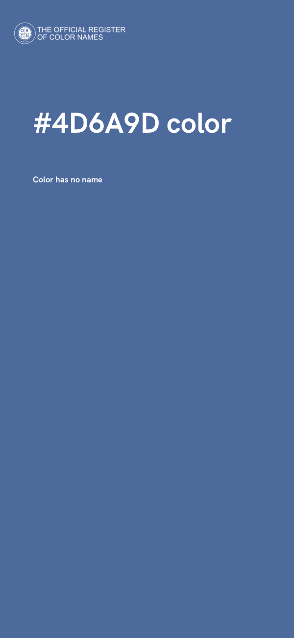 #4D6A9D color image
