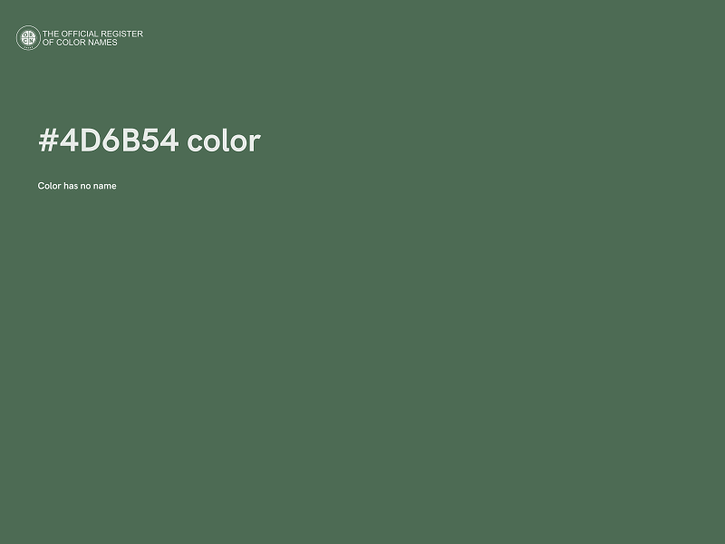 #4D6B54 color image