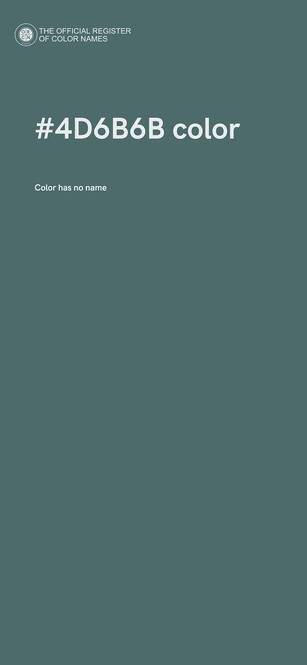 #4D6B6B color image
