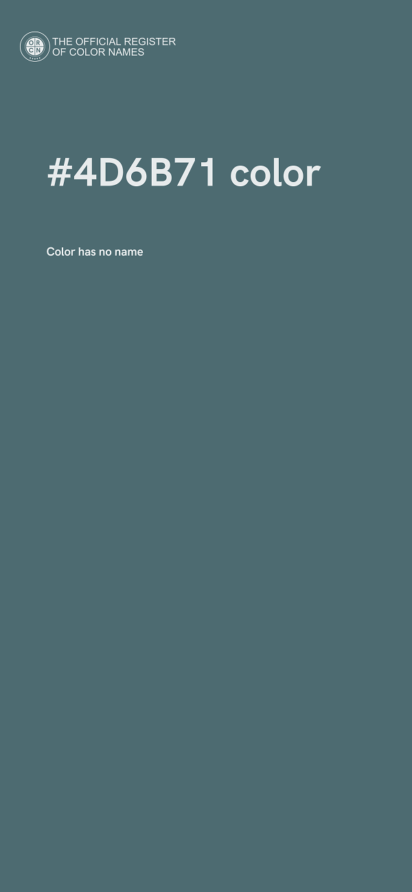 #4D6B71 color image