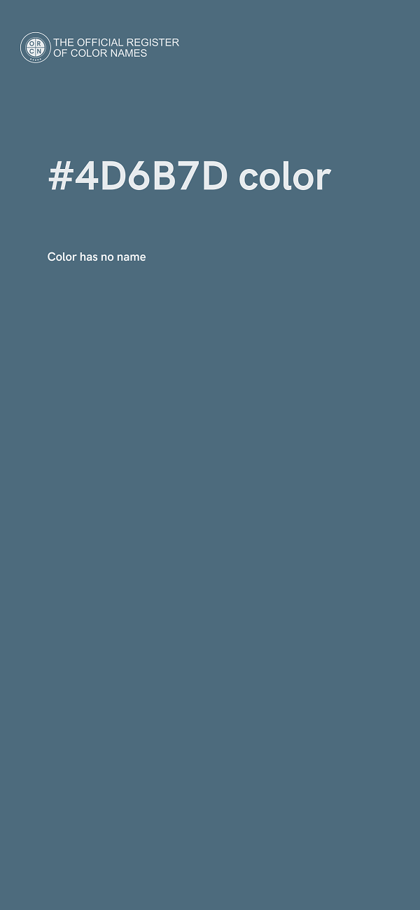 #4D6B7D color image