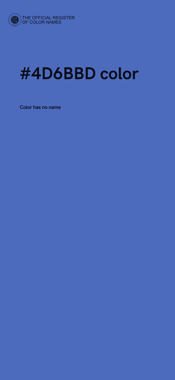 #4D6BBD color image