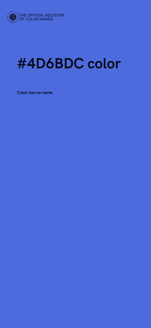 #4D6BDC color image