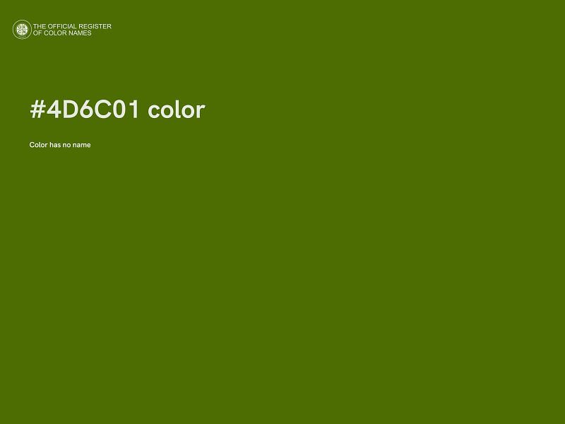 #4D6C01 color image