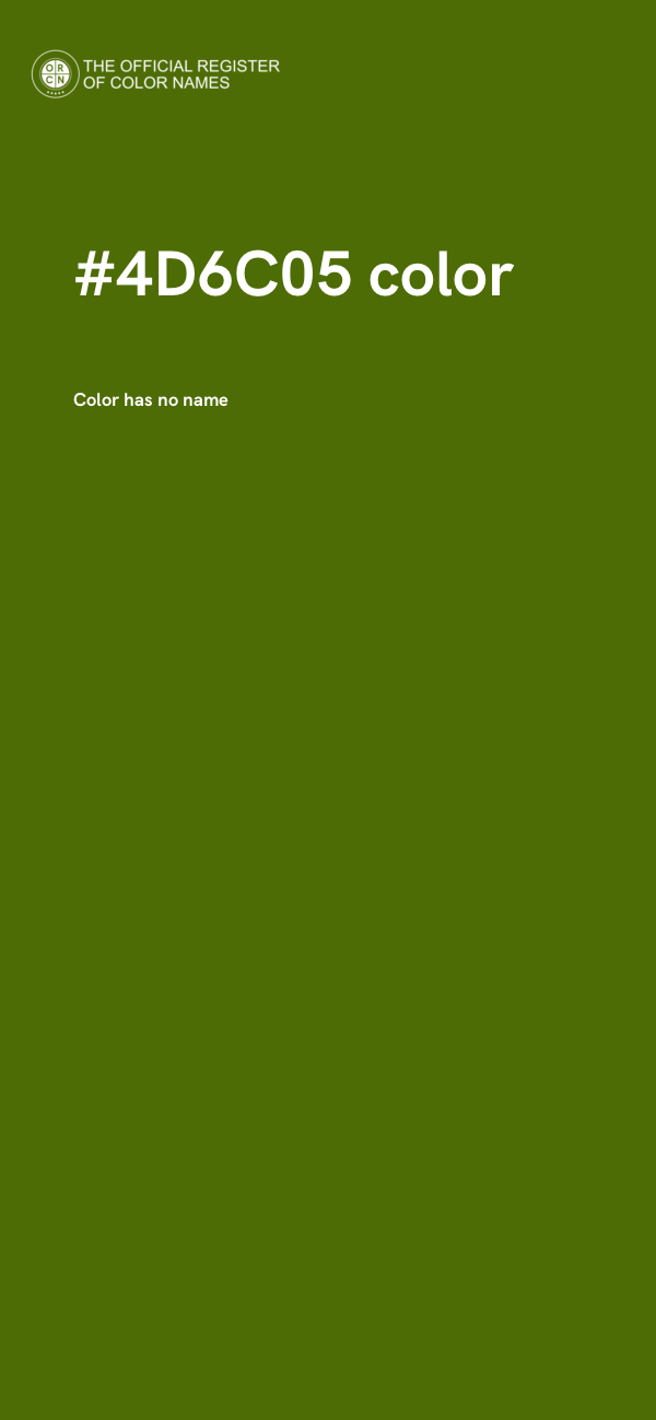 #4D6C05 color image