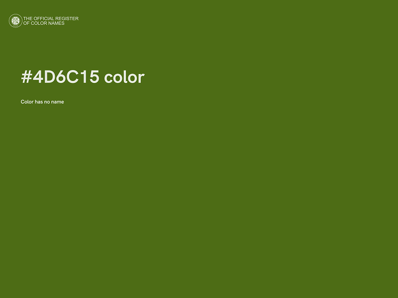 #4D6C15 color image