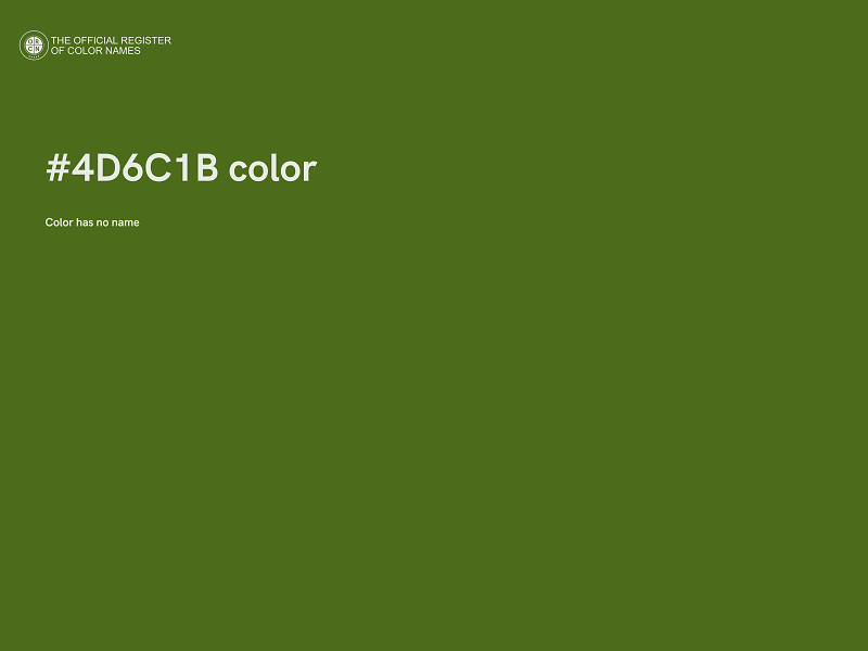 #4D6C1B color image