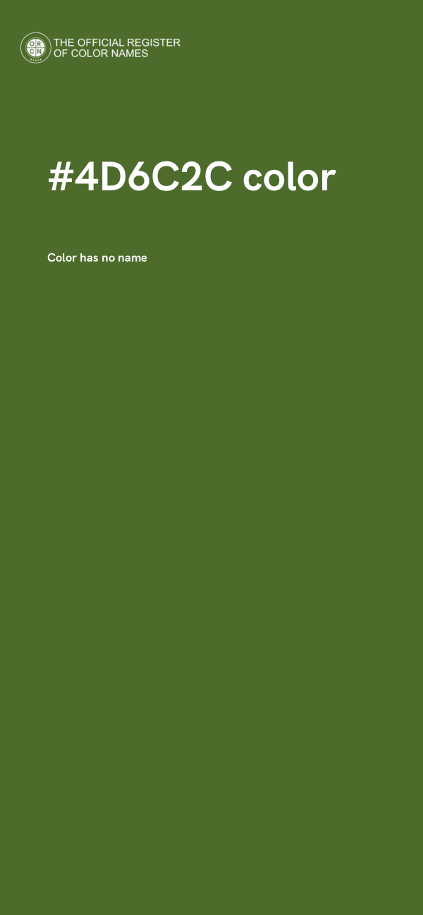 #4D6C2C color image