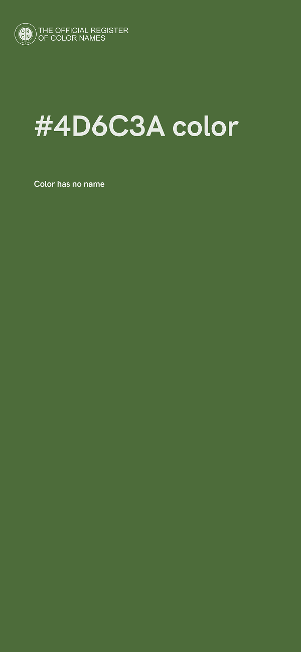 #4D6C3A color image