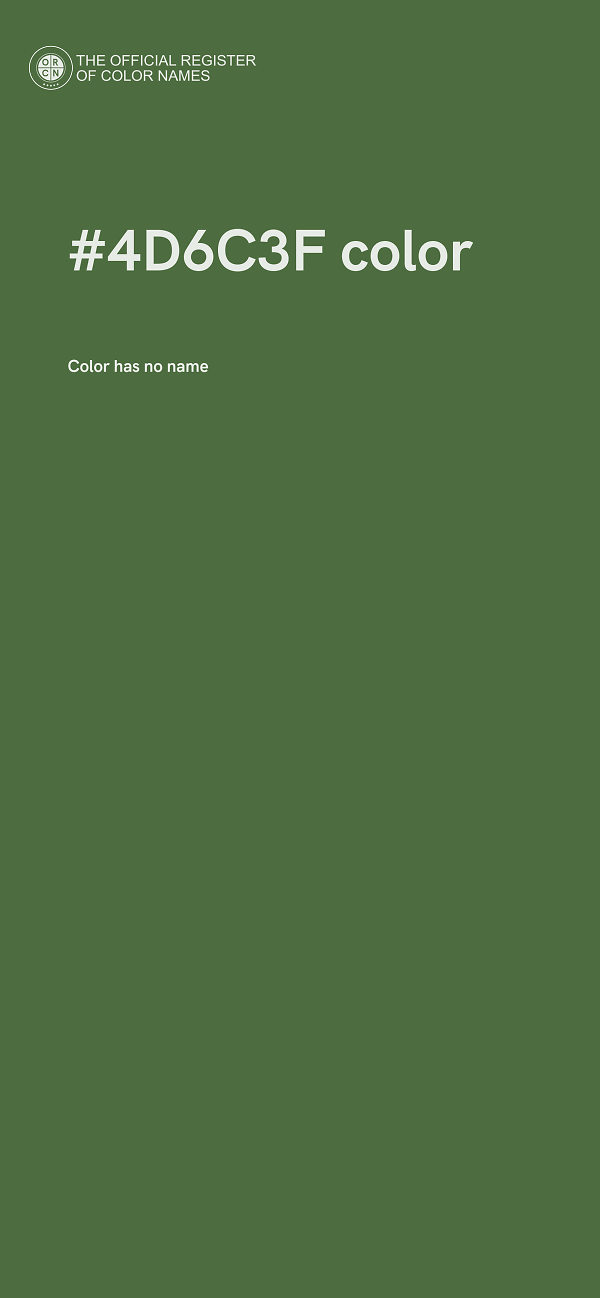 #4D6C3F color image