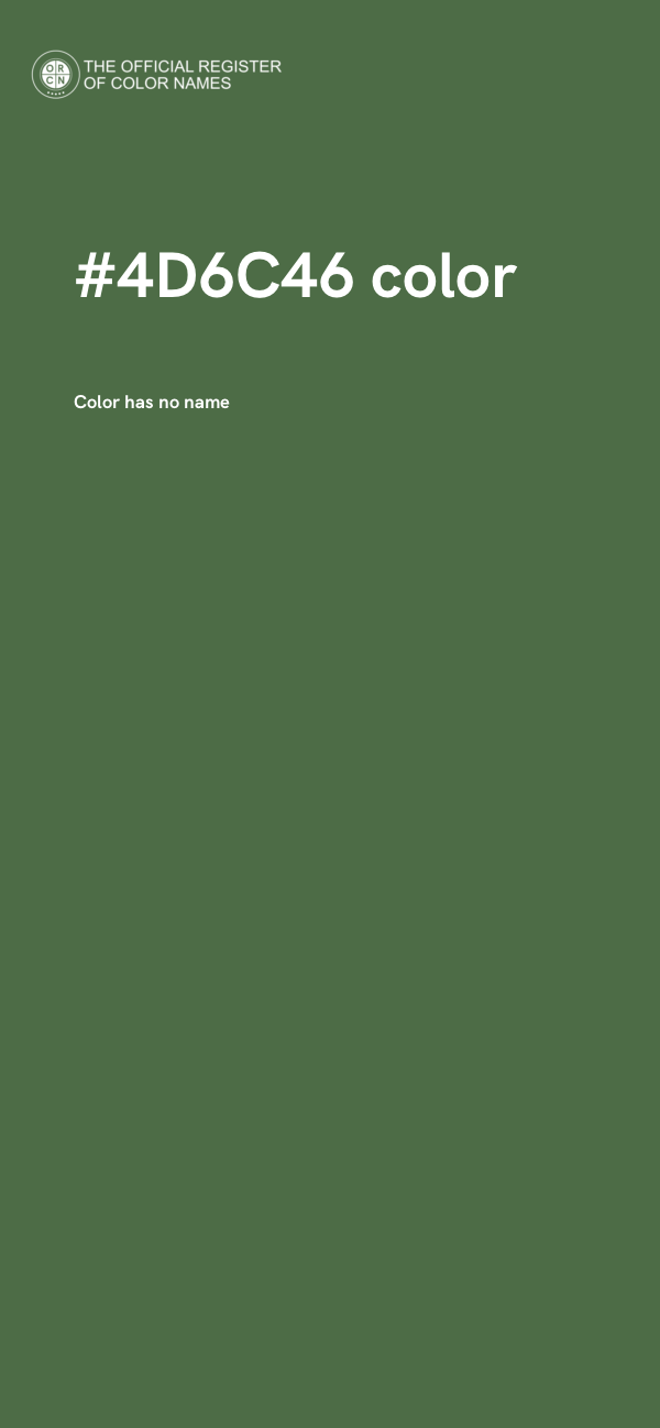 #4D6C46 color image